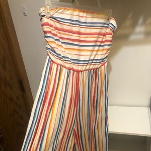 Pink Coconut Boutique Strapless Jumpsuit